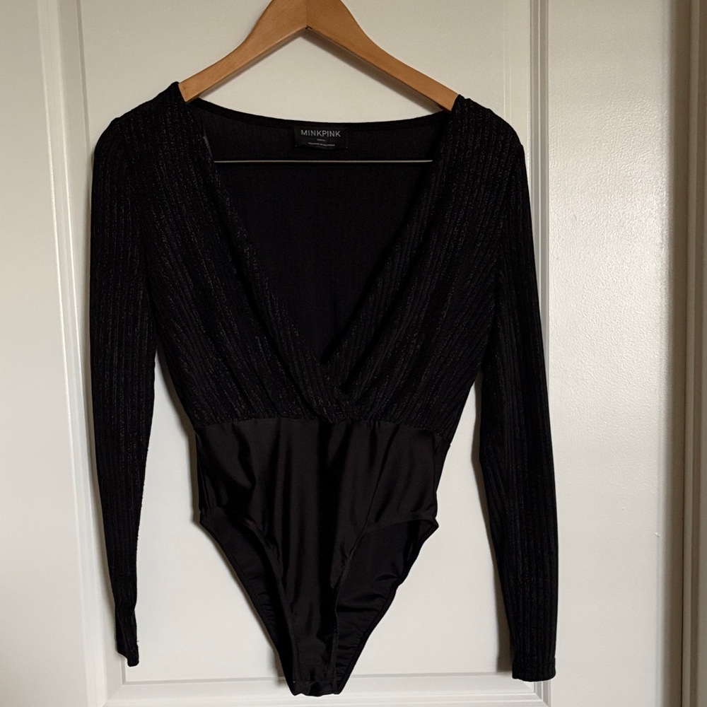 MINKPINK black high waisted body suit